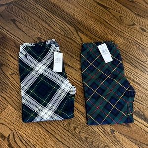 Ralph Lauren girls leggings tartan patterns 12-14 NWT